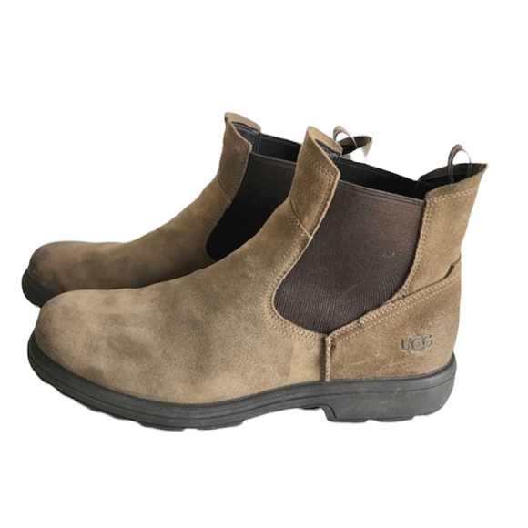UGG Other - UGG Biltmore Chelsea Boots Brown Suede Leather Otter Waterproof Mens 15